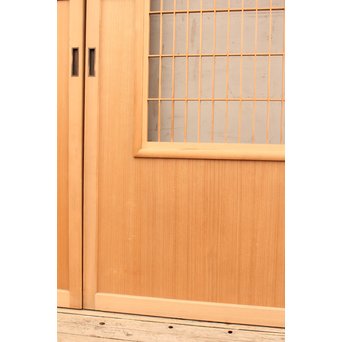 総柾目障子窓付引戸　2枚1組　B843 