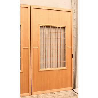 総柾目障子窓付引戸　2枚1組　B843 