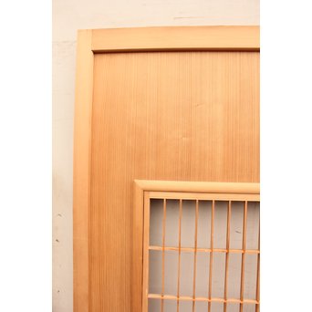 総柾目障子窓付引戸　2枚1組　B843 