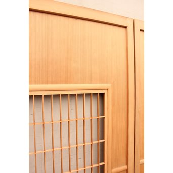 総柾目障子窓付引戸　2枚1組　B843 