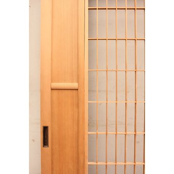 総柾目障子窓付引戸　2枚1組　B843 