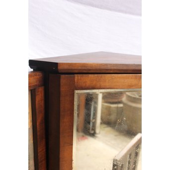 軽井沢彫引手　大正アールデコ家具化粧机と椅子　G261 