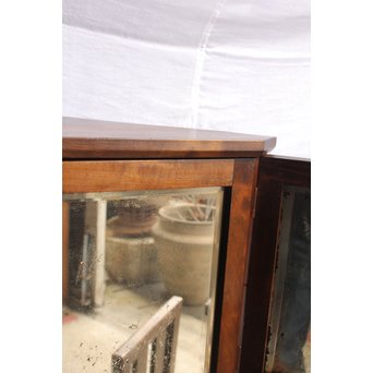 軽井沢彫引手　大正アールデコ家具化粧机と椅子　G261 