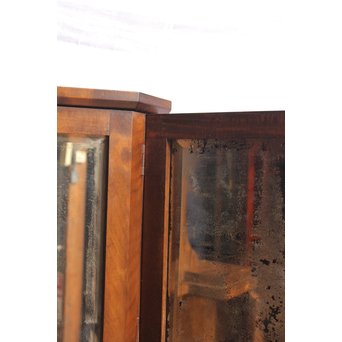 軽井沢彫引手　大正アールデコ家具化粧机と椅子　G261 