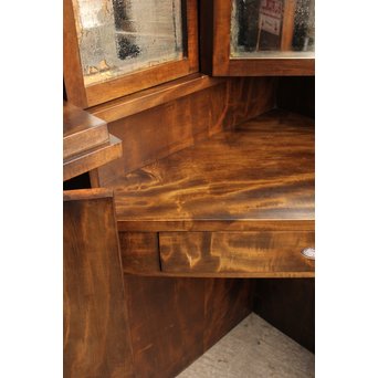 軽井沢彫引手　大正アールデコ家具化粧机と椅子　G261 