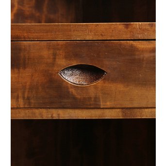 軽井沢彫引手　大正アールデコ家具化粧机と椅子　G261 