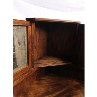 軽井沢彫引手　大正アールデコ家具化粧机と椅子　G261 