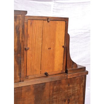 軽井沢彫引手　大正アールデコ家具化粧机と椅子　G261 