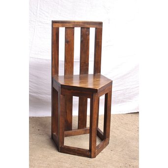 軽井沢彫引手　大正アールデコ家具化粧机と椅子　G261 