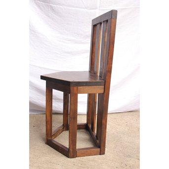 軽井沢彫引手　大正アールデコ家具化粧机と椅子　G261 