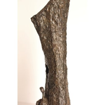 植木茂　抽象彫刻家　母と子ブロンズ像　S2765 