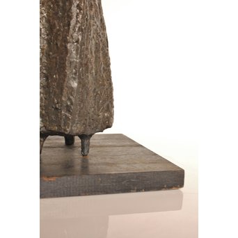 植木茂　抽象彫刻家　母と子ブロンズ像　S2765 