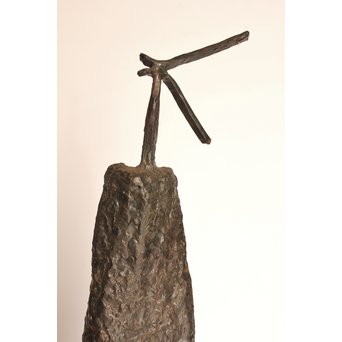 植木茂　抽象彫刻家　母と子ブロンズ像　S2765 