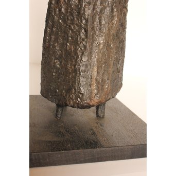 植木茂　抽象彫刻家　母と子ブロンズ像　S2765 