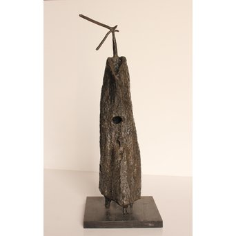 植木茂　抽象彫刻家　母と子ブロンズ像　S2765