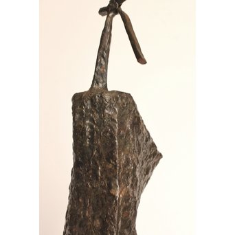 植木茂　抽象彫刻家　母と子ブロンズ像　S2765 