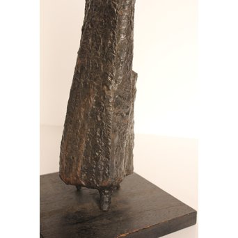 植木茂　抽象彫刻家　母と子ブロンズ像　S2765 