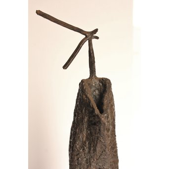 植木茂　抽象彫刻家　母と子ブロンズ像　S2765 