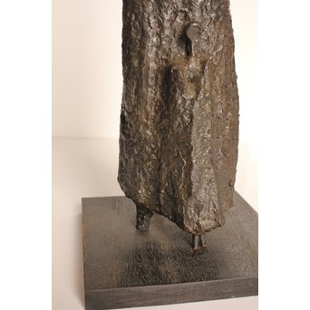 植木茂　抽象彫刻家　母と子ブロンズ像　S2765 