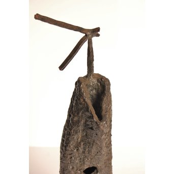 植木茂　抽象彫刻家　母と子ブロンズ像　S2765 