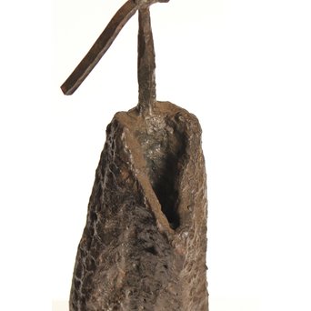 植木茂　抽象彫刻家　母と子ブロンズ像　S2765 