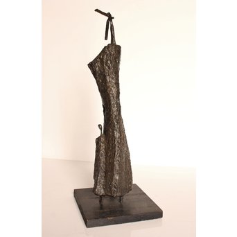 植木茂　抽象彫刻家　母と子ブロンズ像　S2765 