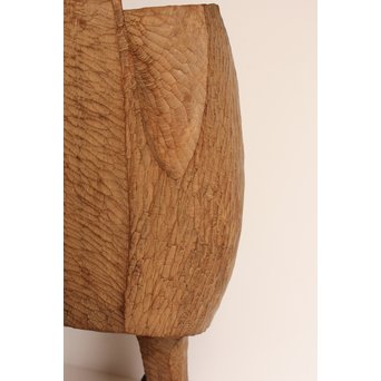 植木茂　抽象彫刻家　木彫像　S2766 