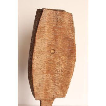 植木茂　抽象彫刻家　木彫像　S2766 