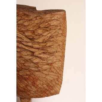 植木茂　抽象彫刻家　木彫像　S2766 