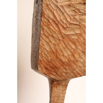 植木茂　抽象彫刻家　木彫像　S2766 