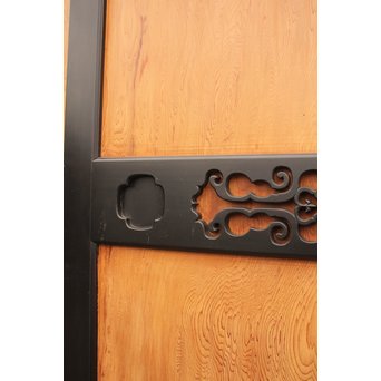 屋久杉系一枚板の上質帯戸　4枚1組　B846 