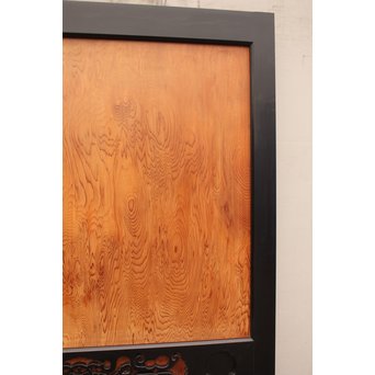 屋久杉系一枚板の上質帯戸　4枚1組　B846 