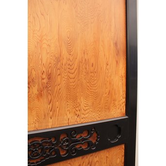 屋久杉系一枚板の上質帯戸　4枚1組　B846 