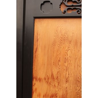 屋久杉系一枚板の上質帯戸　4枚1組　B846 