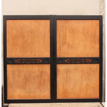 屋久杉系一枚板の上質帯戸　4枚1組　B846 