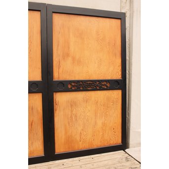 屋久杉系一枚板の上質帯戸　4枚1組　B846 