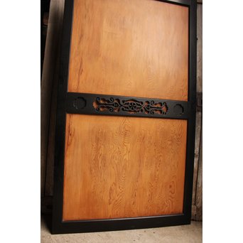 屋久杉系一枚板の上質帯戸　4枚1組　B846 