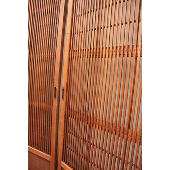 障子枠付 格子戸 4枚1組　L806Y 