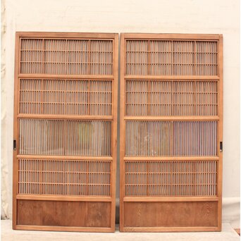 障子枠付 格子戸 4枚1組　L806Y 