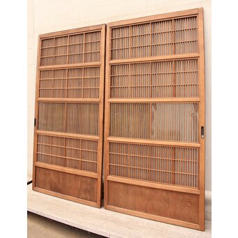 障子枠付 格子戸 4枚1組　L806Y 