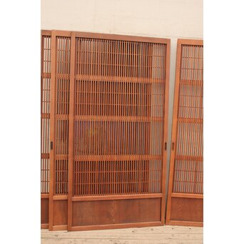 障子枠付 格子戸 4枚1組　L806Y 