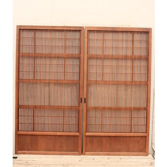 障子枠付 格子戸 4枚1組　L806Y 