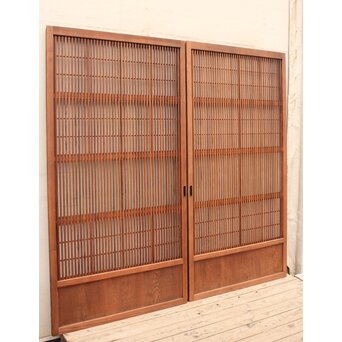 障子枠付 格子戸 4枚1組　L806Y 