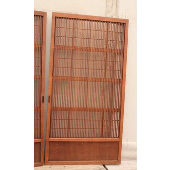 障子枠付 格子戸 4枚1組　L806Y 