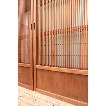 障子枠付 格子戸 4枚1組　L806Y 