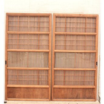 障子枠付 格子戸 4枚1組　L806Y 