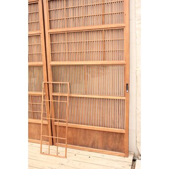 障子枠付 格子戸 4枚1組　L806Y 