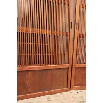 障子枠付 格子戸 4枚1組　L806Y 