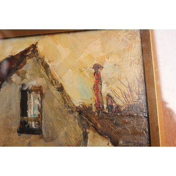 児玉幸雄「パリ郊外」 油彩6号　S2769 