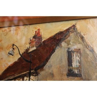 児玉幸雄「パリ郊外」 油彩6号　S2769 